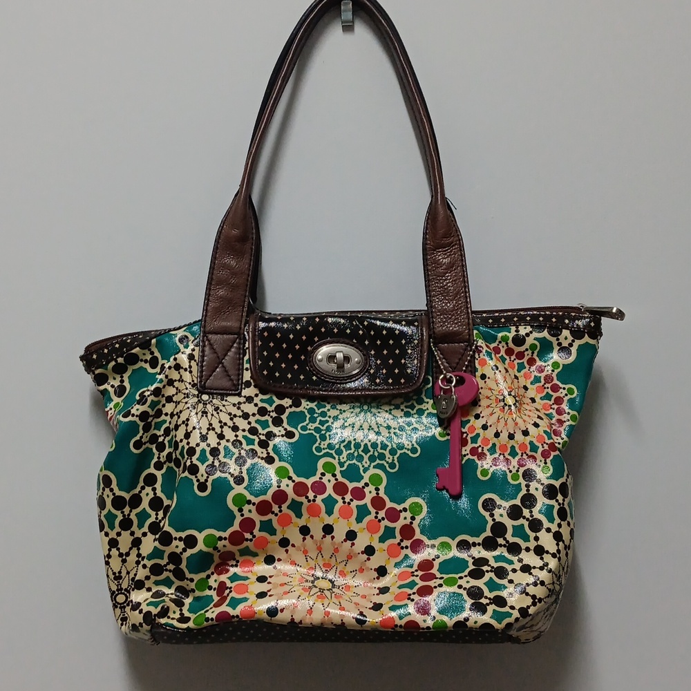 Fossil Bright Multi Keyper Tote Bag - image 1